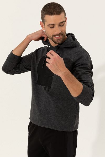 Pierre Cardin Γκρι ανδρικό φούτερ G021SZ082.000.1288060