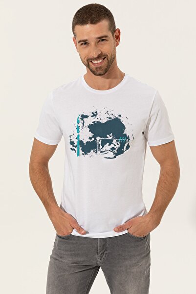 Pierre Cardin Λευκό ανδρικό T-Shirt - G021Sz011.000.1373923