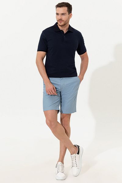 Pierre Cardin برمودا كابري منسوج باللون الأزرق للرجال G021SZ031.000.1415452.VR036 للرجال