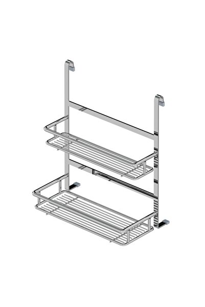 STARAX Lüks Baharatlık Küçük-büyük Iki Raflı Krom