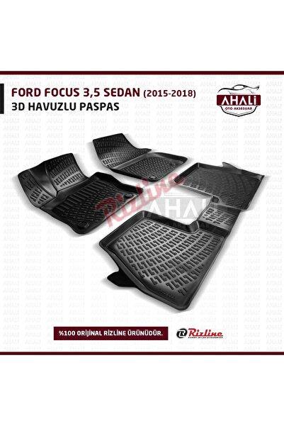 Rizline Ford Focus 3.5 2015-2018 Sonrası Uyumlu Sedan 3d Paspas
