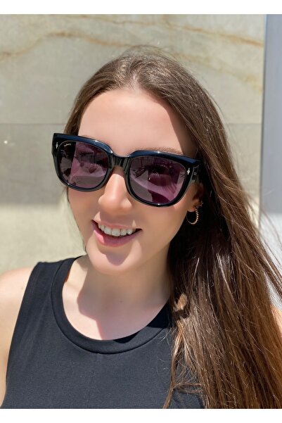 REDBERRY Eyewear Kare Oversize Siyah Unisex Güneş Gözlüğü Rb-5507 C1