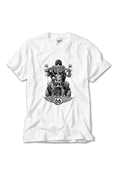 Z zepplin Tricou alb Motobike Route66