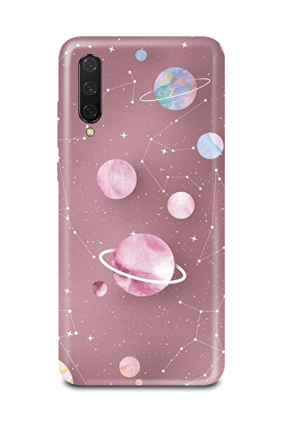 PERAX Samsung A50 - A30s Pembe Galaksi Baskılı Telefon Kılıfı Sa50030-43