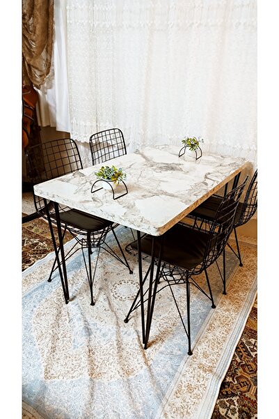 YusGos Atlantik Çam Desen Oval 70x110 Mutfak Masası Masa Mutfak Masa Yeni Model Sadece Masa