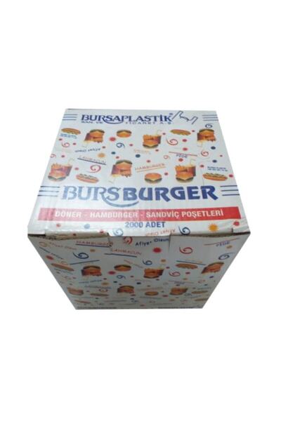 Bursa Plastik Bursburger Hamburger Posetı 2000 Lı