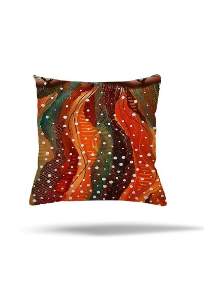 linazaitun African Ethnic Patterned Geometric Kilim Pillow Case - Hidden Zipper