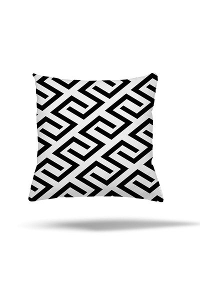 linazaitun African Geometric Patterned Hidden Zippered Pillowcase - Throw Pillow Cover Seat Pillow Case