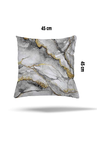 linazaitun Stone Marble Pattern Concealed Zippered Pillow Case Throw Pillow Case Seat Pillow Case