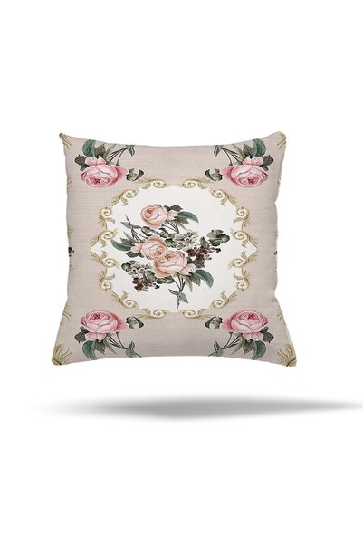 linazaitun Rose Pattern Rose Petals Hidden Zippered Pillow Case Throw Pillow Cover Seat Pillow Case