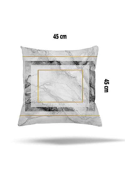linazaitun Geometric Pattern Hidden Zippered Pillow Case Throw Pillow Case Seat Pillow Case