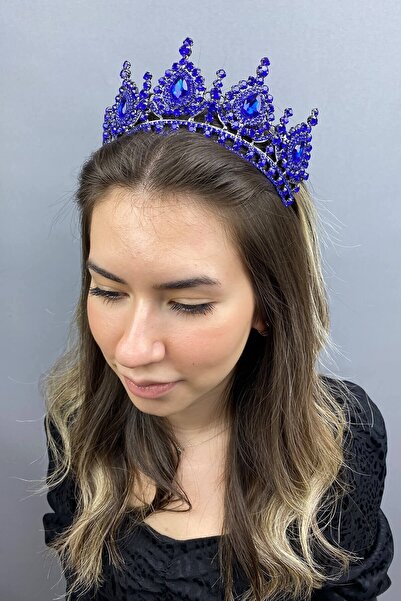 Bontex Henna venčana kruna za mladence Ahly Model Kobalt plava Plava venčana ...