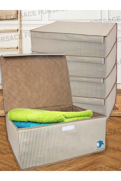 FORSACE 5 части покрита многофункционална кутия за съхранение-органайзер основа 50 X 40 X 19 см