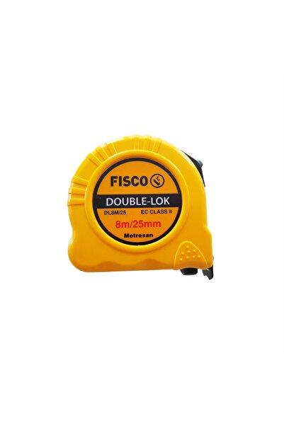 Fisco Mandallı Double-lok 8 Metre * 25 Mm Çelik Şerit Metre