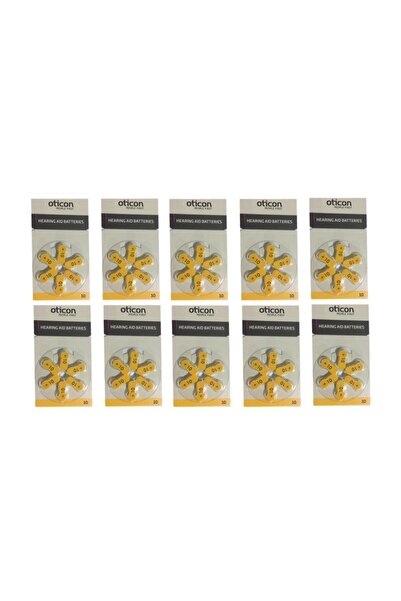 Varta Oticon No:10 Işitme Cihazı Pili 6'lı-10 Paket 60 Pil
