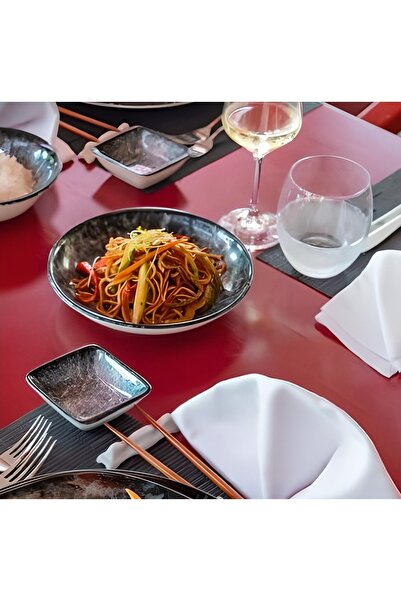 Bonna Porselen Bonna Sepia Serisi Çukur Tabak 6'lı 20 cm