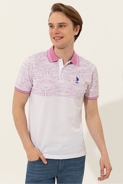 U.S. Polo Assn. Ανδρικό μωβ μπλουζάκι