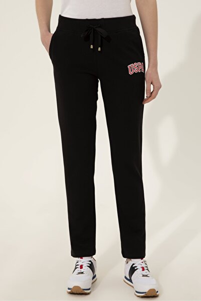 U.S. Polo Assn. Siyah Kadın Örme Pantolon