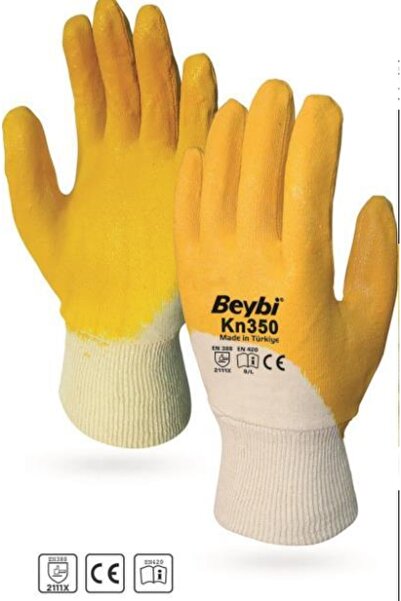 Beybi Kn350 Yellow Nitrile Work Gloves Size 10 - 288 Pairs