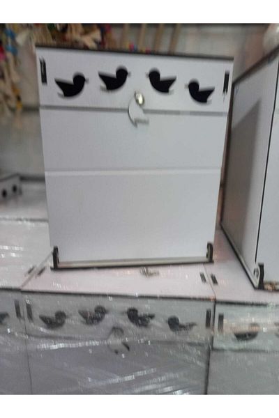 ardeppo Budgie Nest - Sleigh - Plastic Folluk - Wooden MDF Nest - 21.5 Cmx24 Cm+23 Cm (height)
