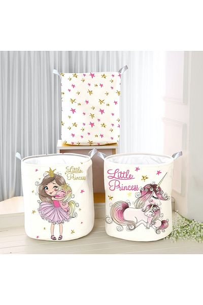 instababyrooms Foldable Felt Multi-Purpose Toy Storage Box Dirty Laundry Picnic Basket