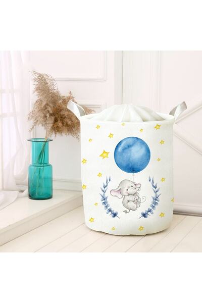 instababyrooms صندوق تخزين ألعاب من اللباد متعدد الأغراض قابل للطي - سلة نزهة...