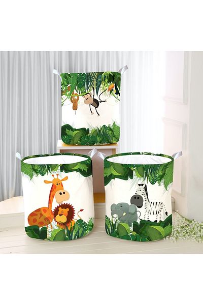 instababyrooms Foldable Felt Multi-Purpose Toy Storage Box Dirty Laundry Picnic Basket