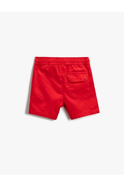 Koton Basic Shorts with Elastic Waist, Above Knee Cotton