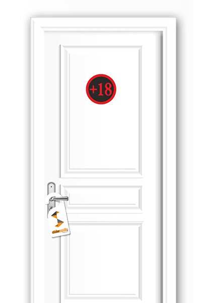 Sticker Sepetim بالإضافة إلى 18 ملصقًا للديكور باللون الأحمر والأسود متعدد الأغراض لتزيين جدار الباب والكمبيوتر المحمول