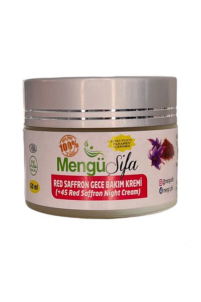 mengü şifa Saffron 45 Night Moisturizing Firming Care Cream - 50ml