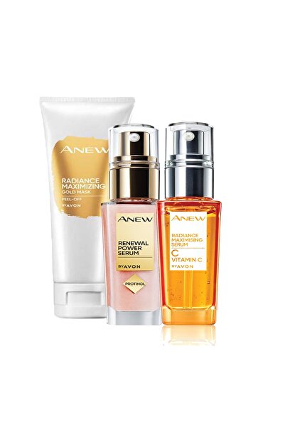 AVON Anew Protinol Power Serum-radiance Altın Maske-vitamin C Canlandırıcı Serum