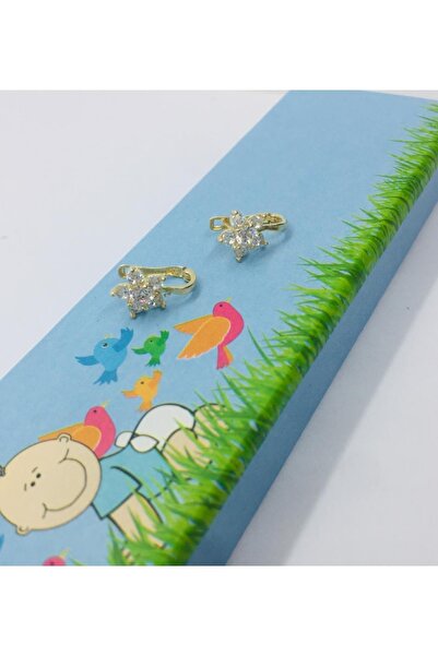 Çelikoğlu Kuyumculuk 8 Ayar Altın Bebek Çocuk Kız Küpesi 1,12 Gr