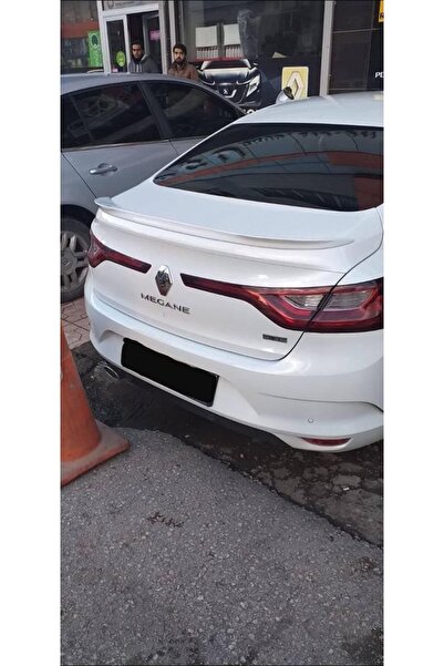Fiber Renault Megan 4 Beyaz Spoyler (sry) Uyumlu