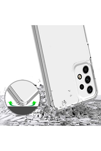 m.tk moveteck Samsugn Galaxy A32 4g Kılıf Kamera Korumalı 2mm Kalınlıkta Anti Shock Şeffaf Sararmaz Silikon