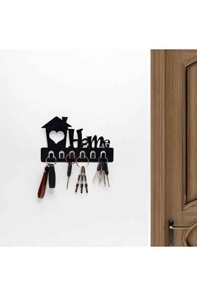 Hzm Collection Μαύρη μεταλλική διακοσμητική κρεμάστρα κλειδιών - Κρεμάστρα πά...