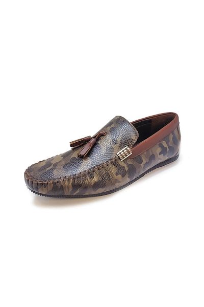 MARCOMEN Brown Inner Outer Genuine Leather Men's Casual Loafer Shoes -247754