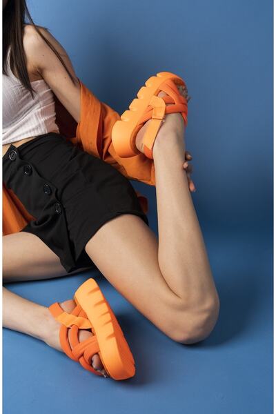 PASSAGE SHOES 6171 Model Women's - Fuspetli Noen Colorful Thick Sole Sandals