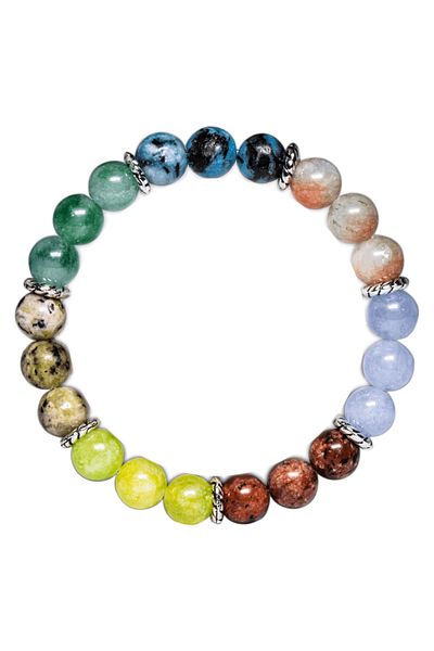 Tesbih Atölyesi Charm Women's Talisman Natural Stone Bracelet Apatite Aquamarine Jasper Coral Aquamarine Morganite Quartz Stone