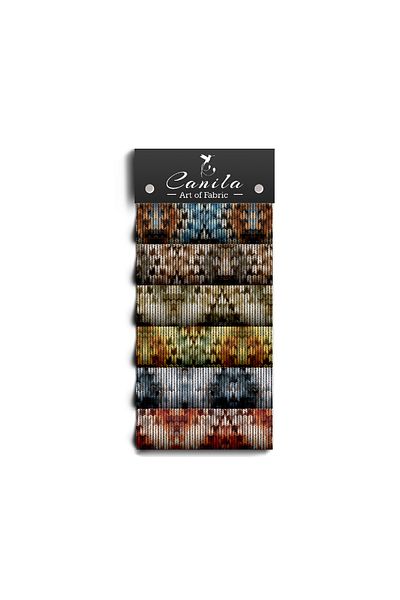 CANİLA Digital Printed Upholstery Sofa Fabric, Throw Pillow, Cushion Covering. Premium Fabric