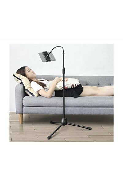 Asfal 170 Cm Flexible Ipad Tablet Ve Telefon Tututucu Stand Esnek Tripod Ayak 360 Dönder Başlıklı