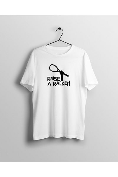 YEACHY Μπλουζάκι Unisex Λευκό Τένις με στάμπα
