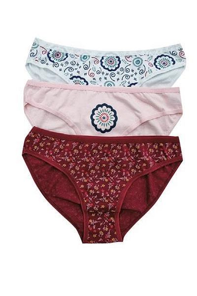 KOTA Pachet de 3 chiloți bikini imprimați