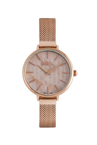 Lee Cooper Rose-gold Steel Stylish Women's Wristwatch with Strap (24 MONTHS W...