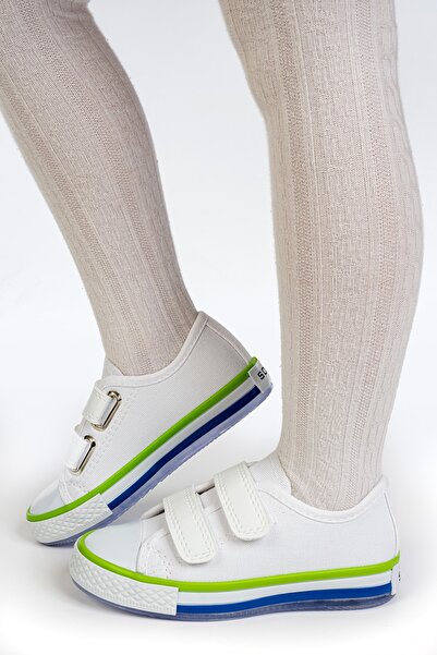 Solo Bag Boy's Orthopedic Supported White Lighted Casual Sports Shoes