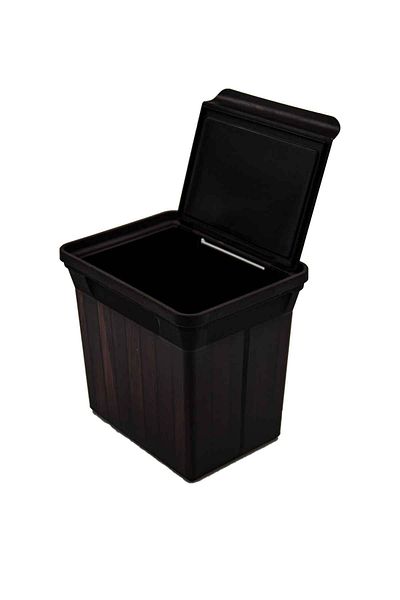 QUTU Κάδος απορριμμάτων Q-trash Bin 5 L Darkwood