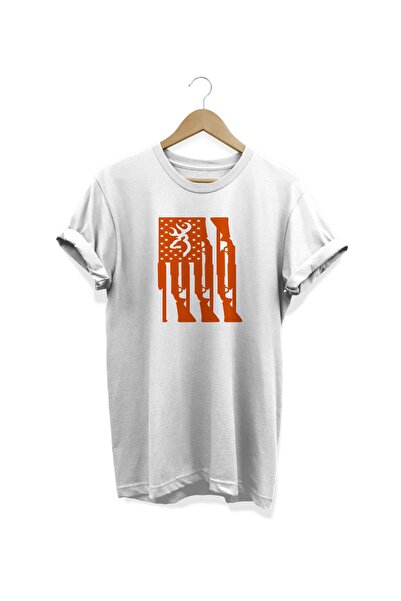WİDİ Jelen Štampano Beli T-shirt