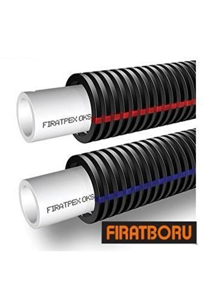 FIRAT Boru 16*2 Bariyersiz Kılıflı Mobil Boru Yerden Isıtma Pe-rt Kırmızı