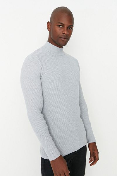 Trendyol Collection Sweater - Gray - Regular fit
