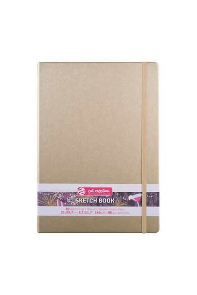 Talens Art Creation Sketchbook White Gold 21x30cm 140gr 80 Sheets
