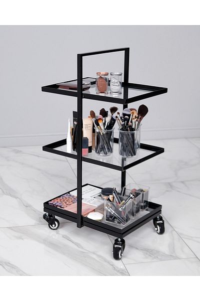MERZANA Makeup Organizer, Makeup and Cosmetic Organizer, Organizer with Wheels